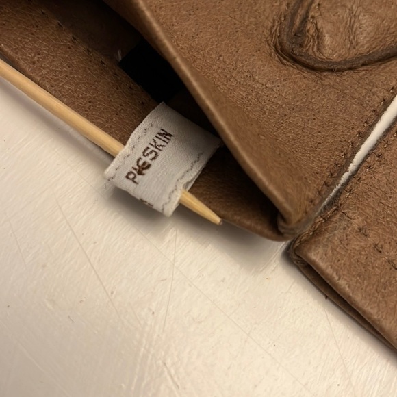 Shalimar Hand stitched Pig Skin Leather Women’s Gloves Size 7 NOS - Picture 4 of 7